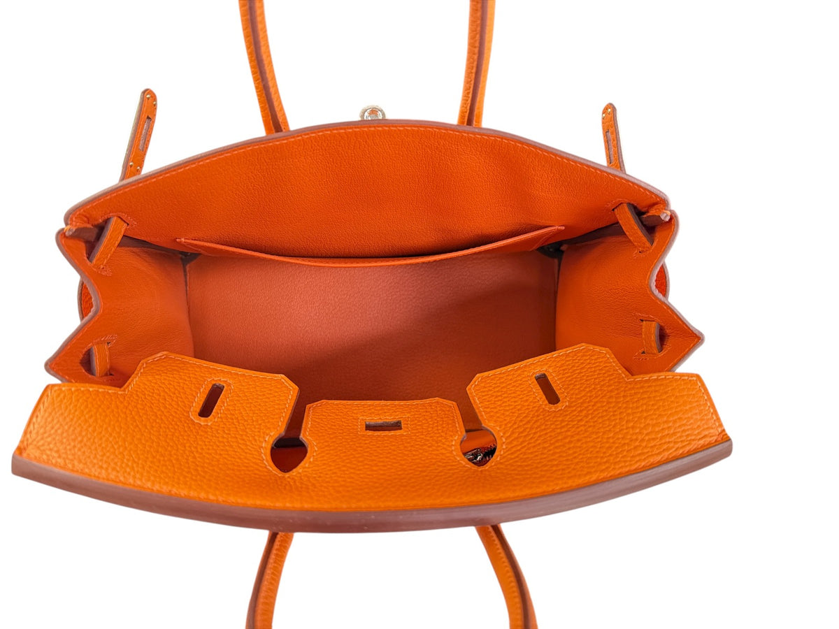 2025 Hermes Orange Birkin 25 PHW