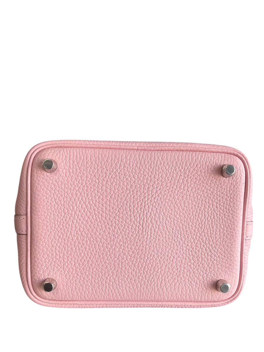 2025 Hermès Rose Sakura Picotin Lock 18 Bag