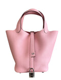 2025 Hermès Rose Sakura Picotin Lock 18 Bag