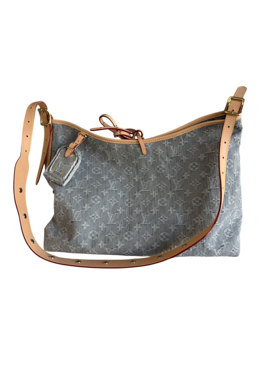 Louis Vuitton Denim Monogram Carryall with Pouch MM