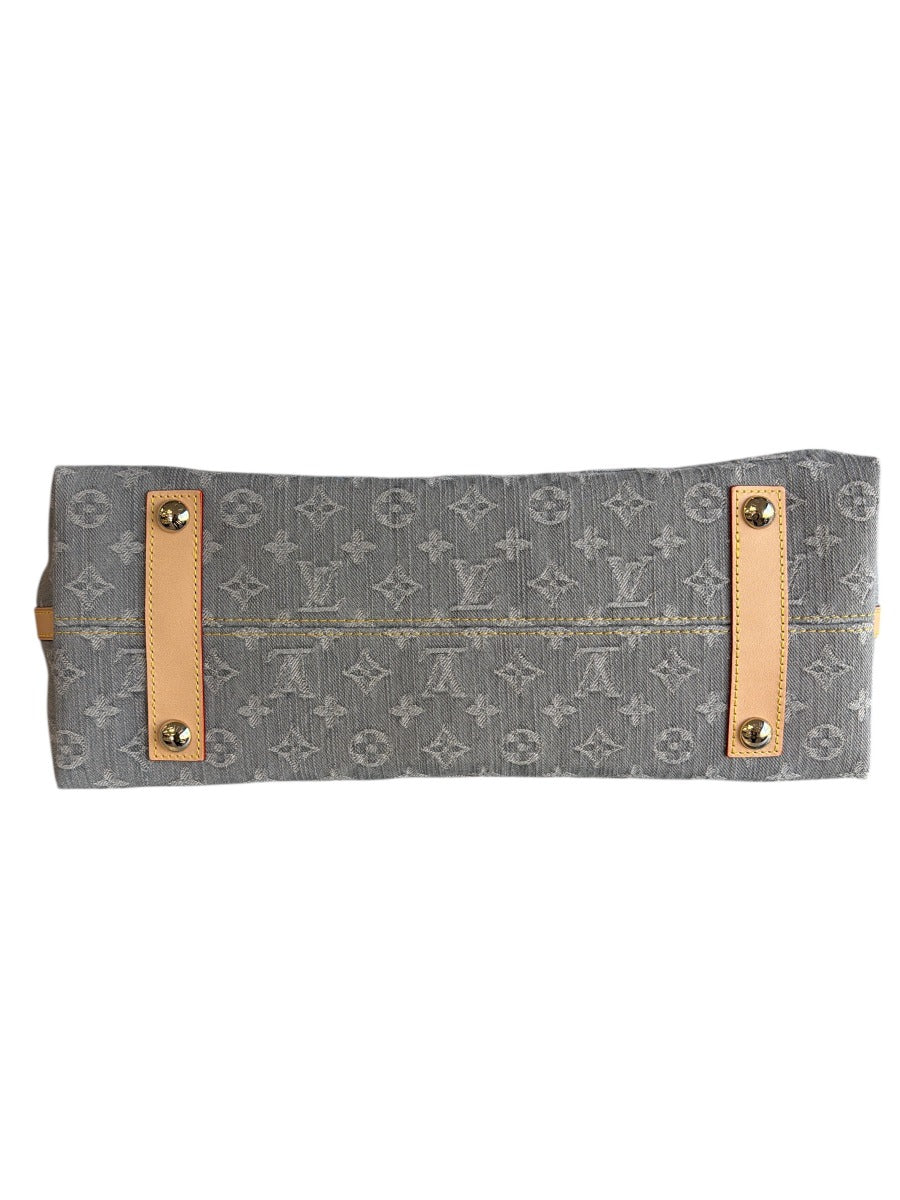 Louis Vuitton Denim Monogram Carryall with Pouch MM