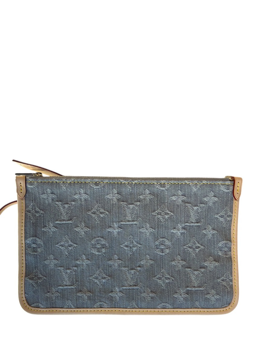 Louis Vuitton Denim Monogram Carryall with Pouch MM