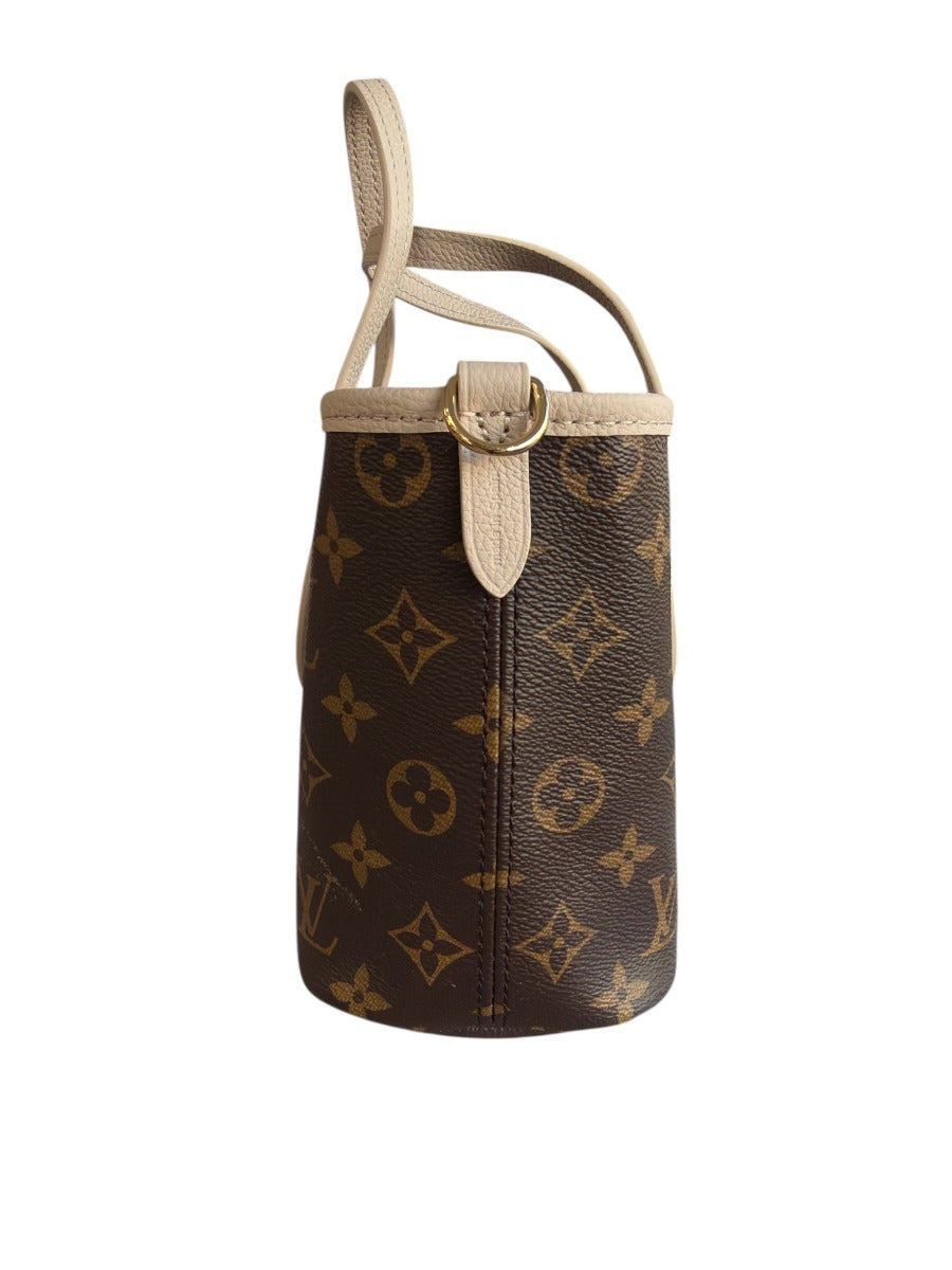 Louis Vuitton Neverfull Bandouliere Inside Out Leather Tote BB