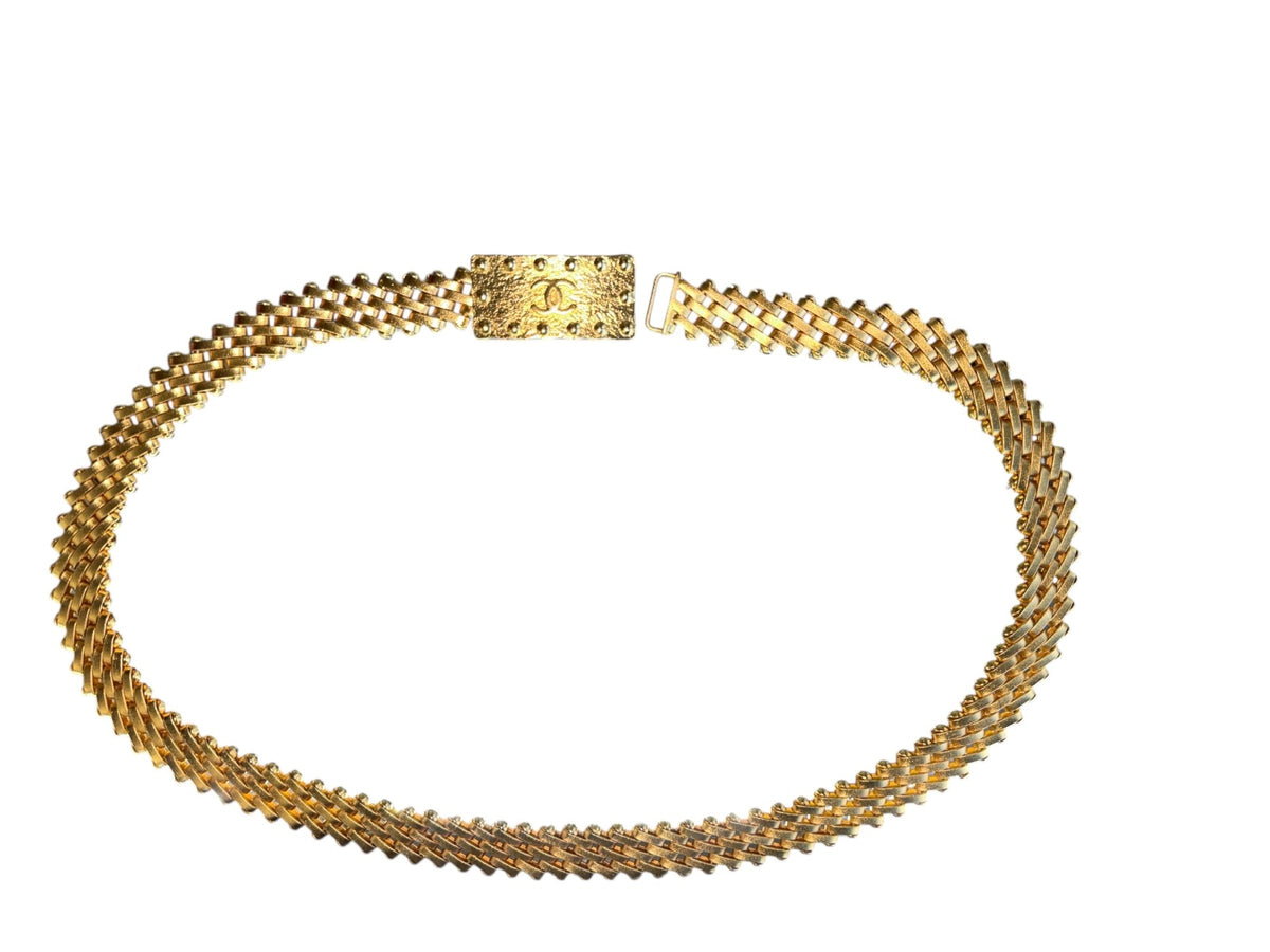 Chanel Vintage 97' Gold Plated Chain-Link Belt