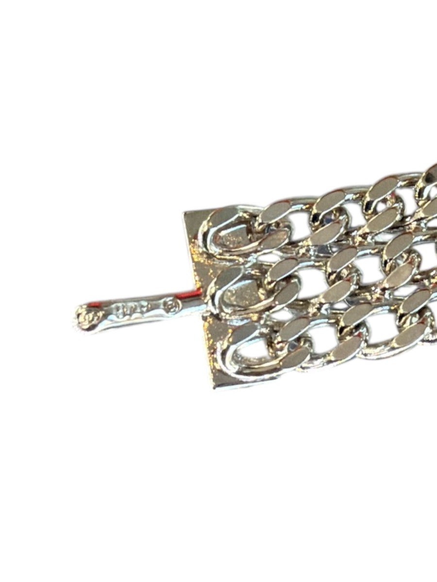 Chanel Vintage 1997 Silver Plated  Chain Belt with CC