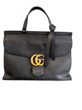 Gucci Marmont Black Top Handle Bag