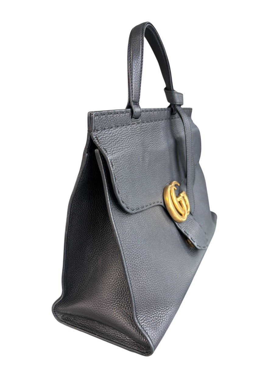 Gucci Marmont Black Top Handle Bag