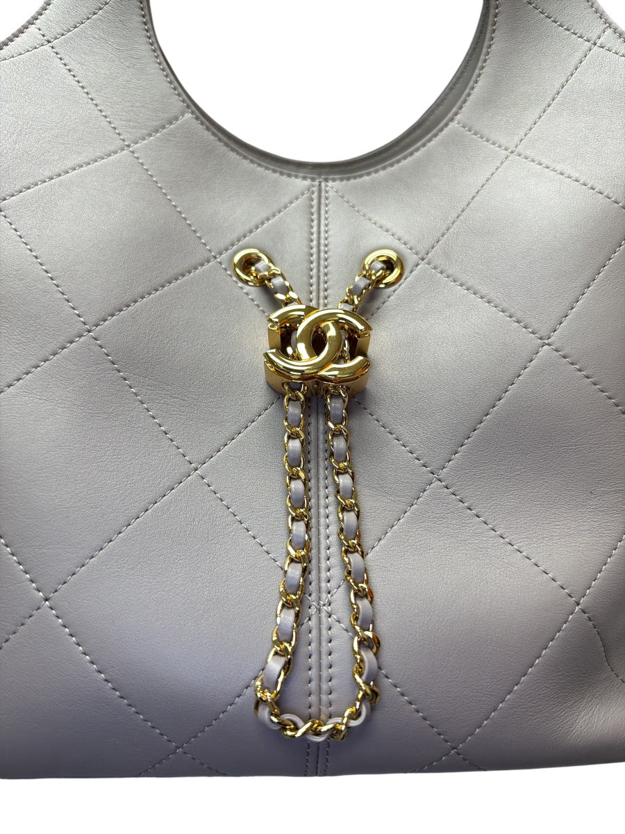 Chanel Large Dark Gray Shopping Bag GHW