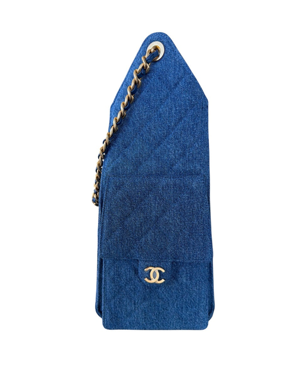 Chanel Washed Denim Chanel 25 Medium