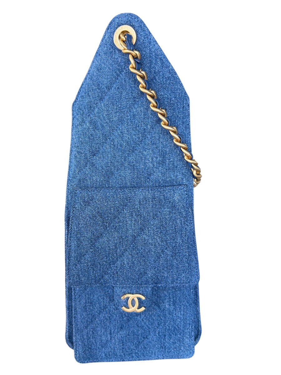 Chanel Washed Denim Chanel 25 Medium