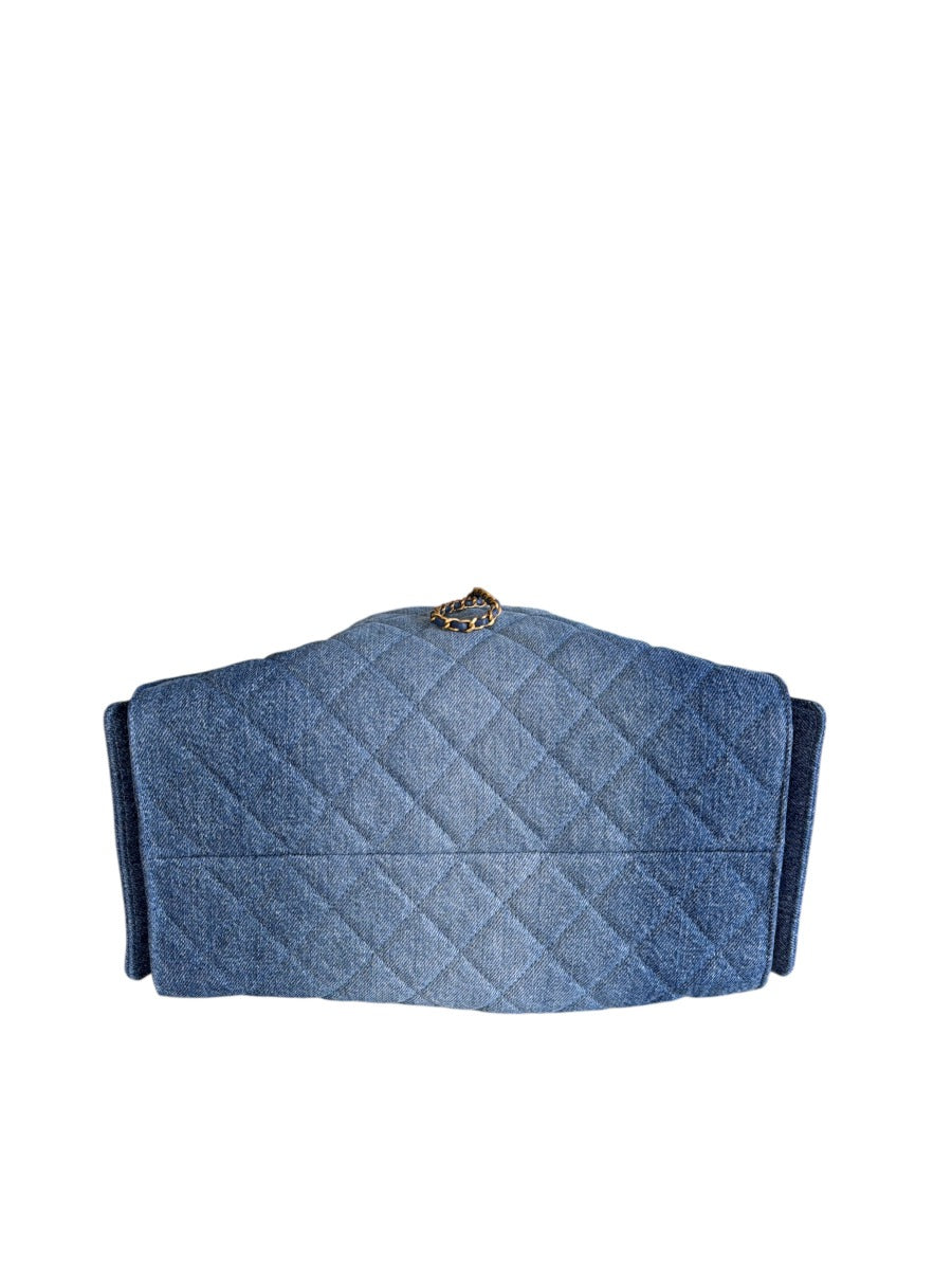 Chanel Washed Denim Chanel 25 Medium