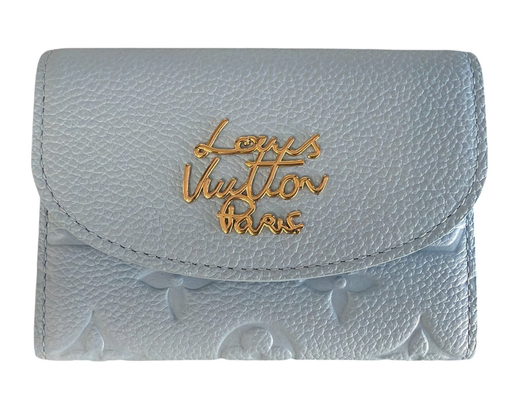 Louis Vuitton Rosalie Coin Purse Blue Wallet