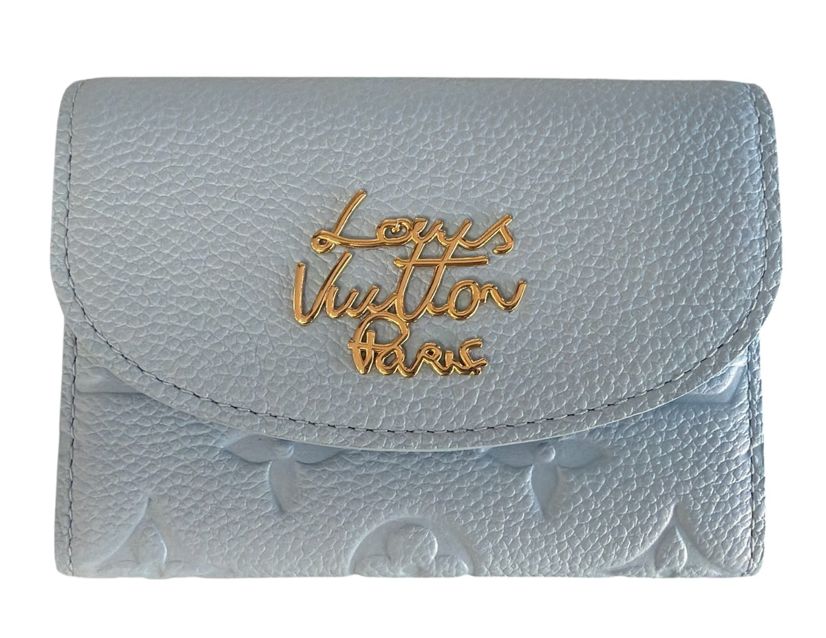 Louis Vuitton Rosalie Coin Purse Blue Wallet