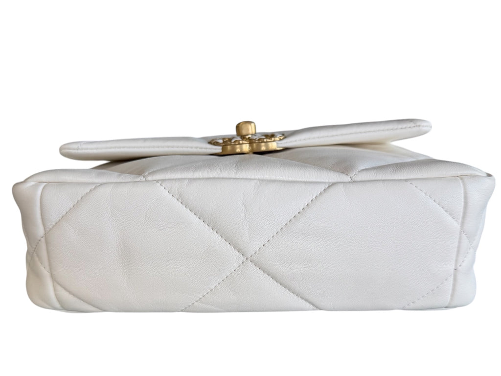 Chanel White Medium Chanel 19 Bag