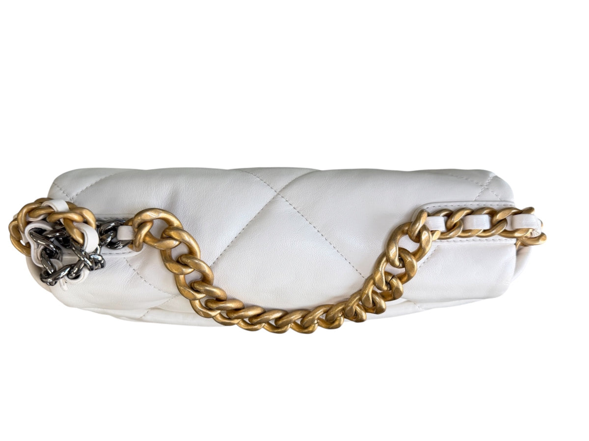 Chanel White Medium Chanel 19 Bag