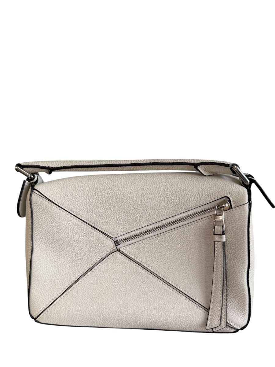 Loewe Leather Puzzle Cream Small Bag