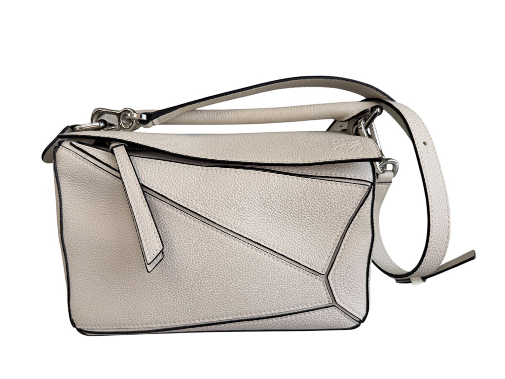 Loewe Leather Puzzle Cream Small Bag