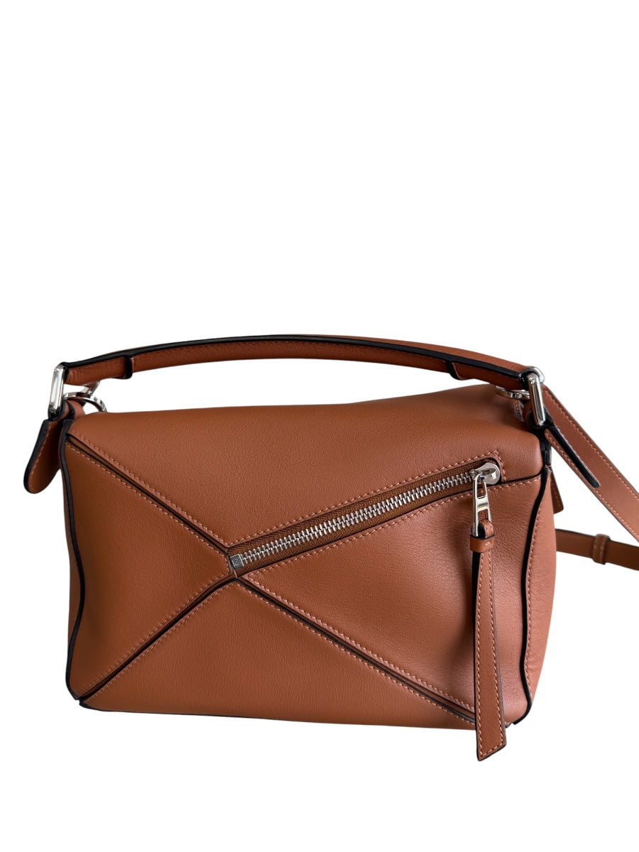 Loewe Leather Puzzle Brown Small Bag