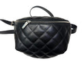 Chanel Calfskin Quilted Uniform Waist Belt BumBag Black