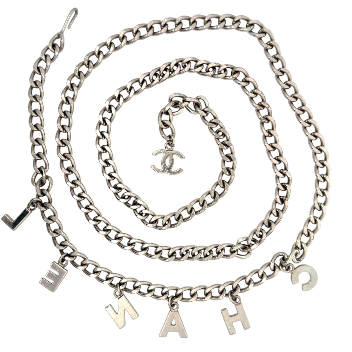 Chanel Belt CC Logo Letter Chain Necklace