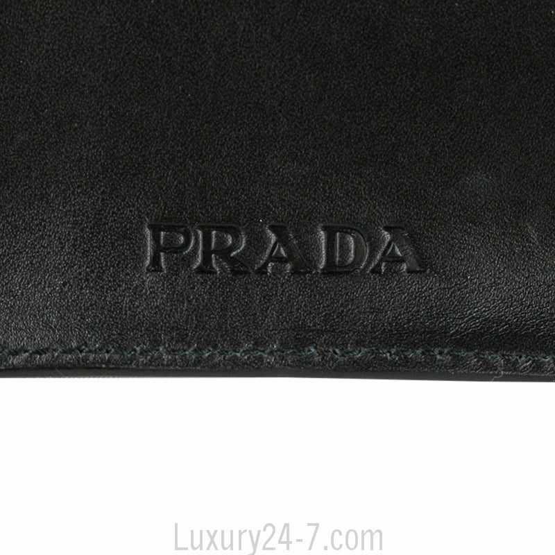 Prada Black Leather Messenger Bag