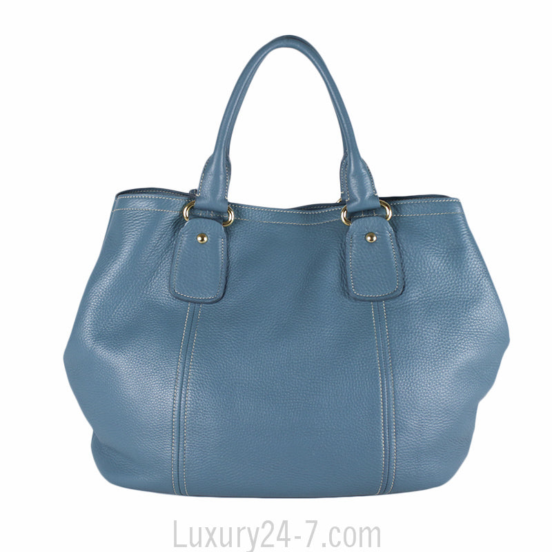 Prada Large Blue Shoulder Tote