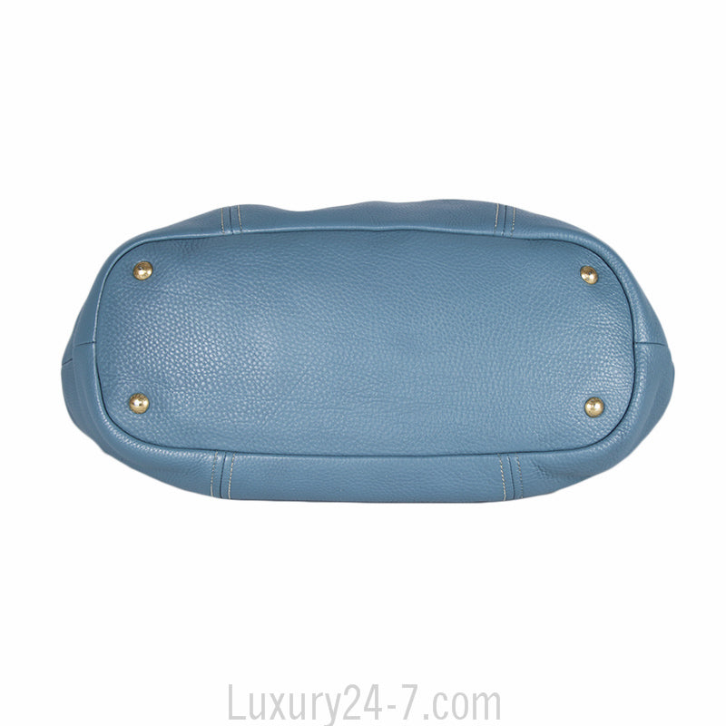Prada Large Blue Shoulder Tote