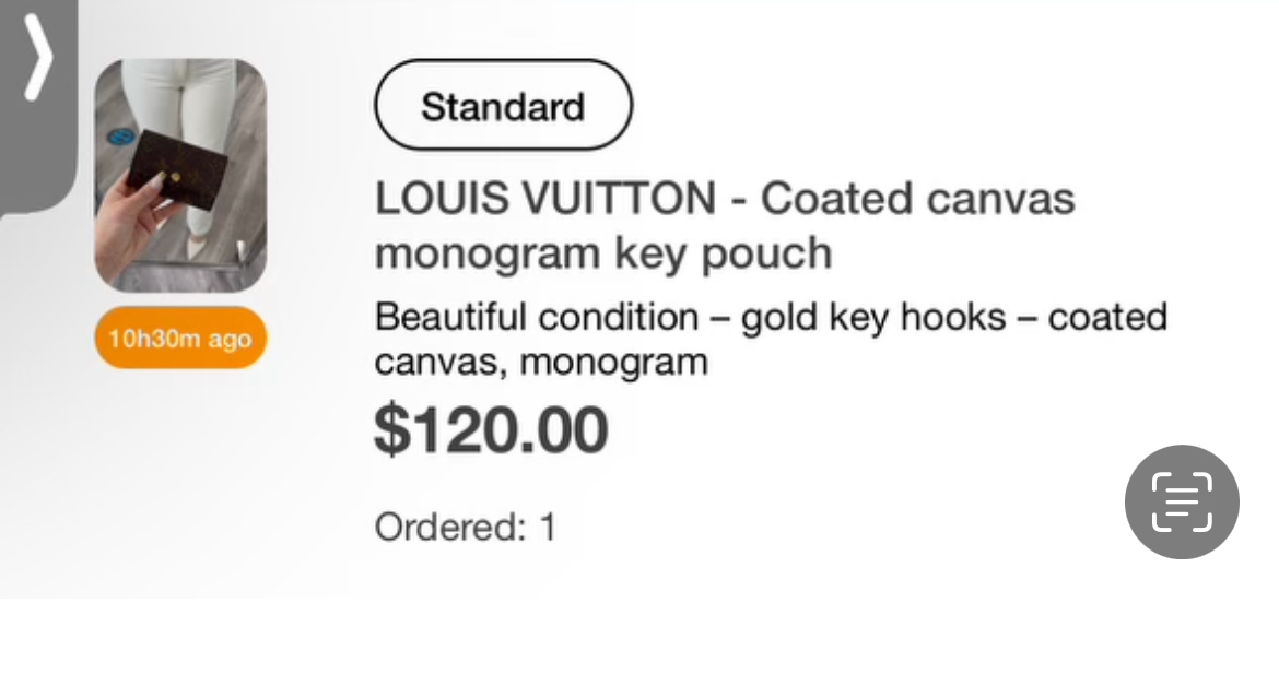 Louis Vuitton Monogram Coated Canvas Key Pouch