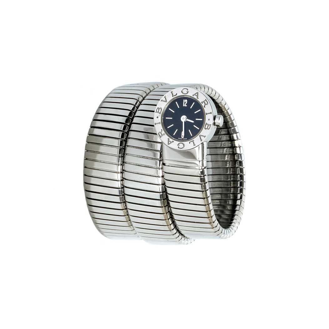 Bvlgari Tubogas Stainless Steel Wrap Watch