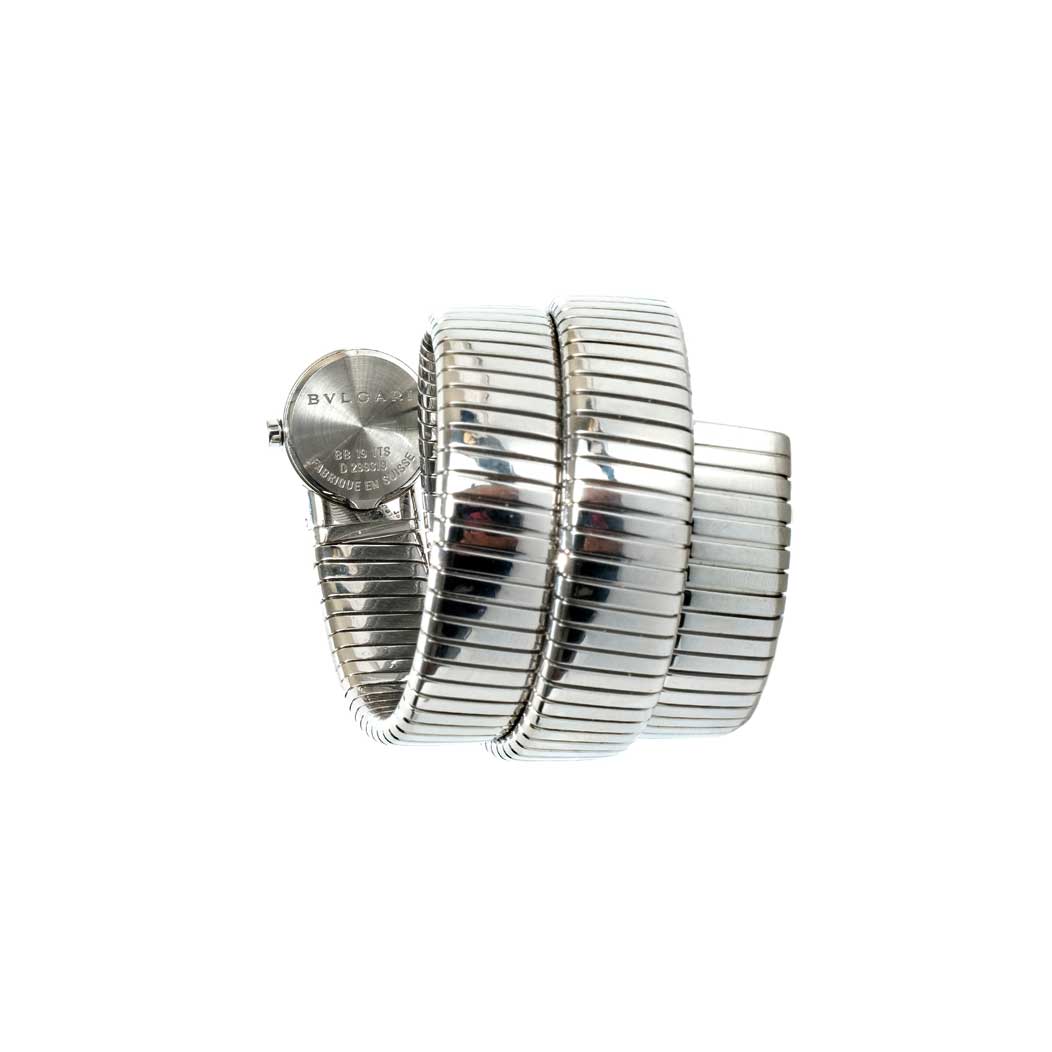 Bvlgari Tubogas Stainless Steel Wrap Watch