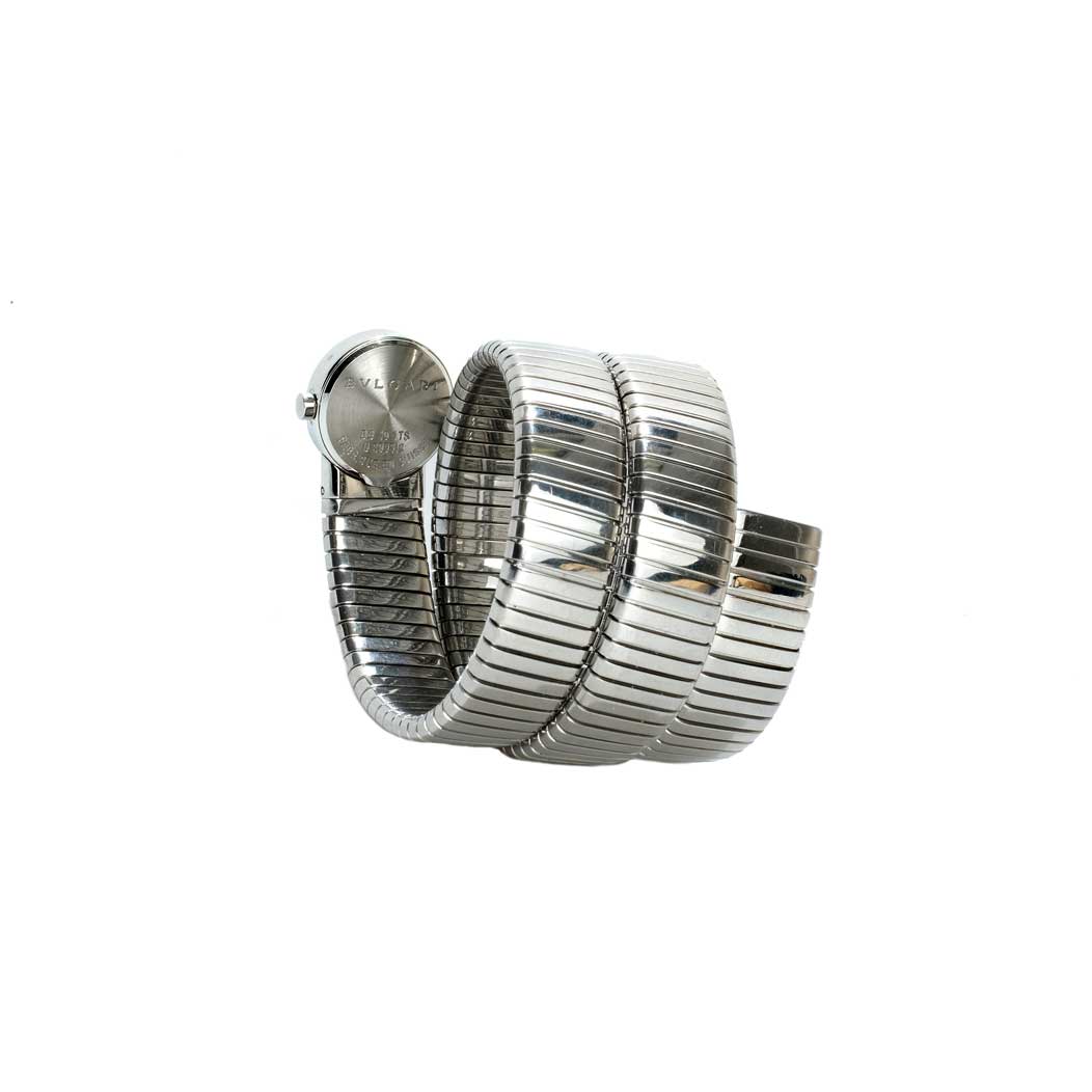 Bvlgari Tubogas Stainless Steel Wrap Watch