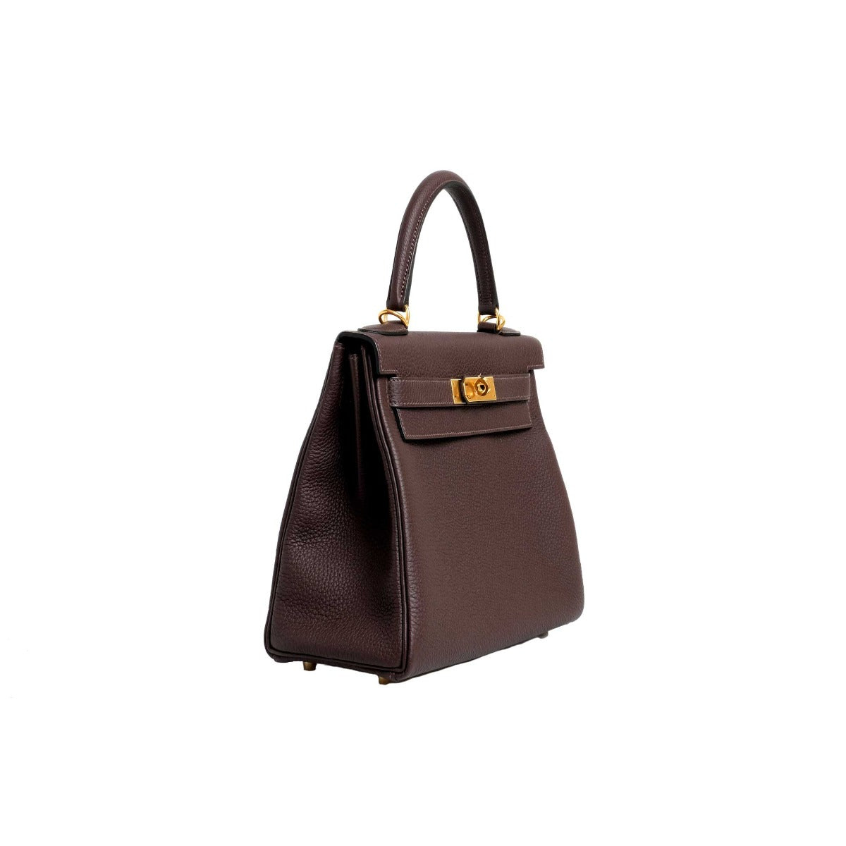 2019 Hermès Chocolate Togo Retourne Kelly 28 GHW