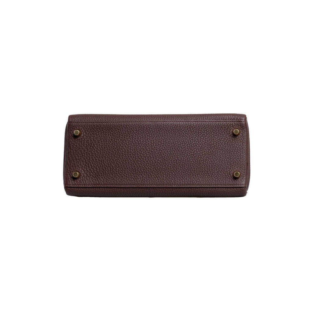 2019 Hermès Chocolate Togo Retourne Kelly 28 GHW