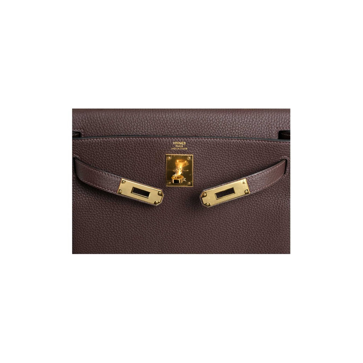 2019 Hermès Chocolate Togo Retourne Kelly 28 GHW