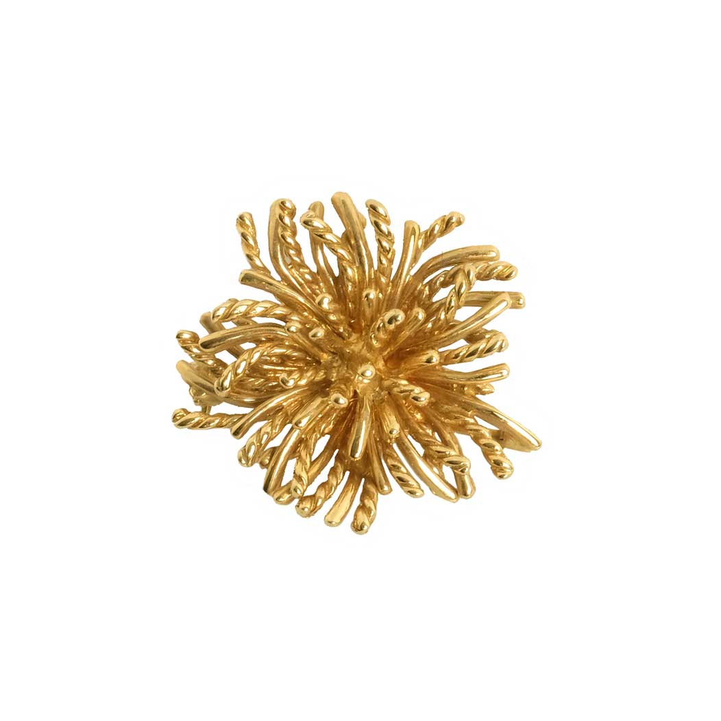 Tiffany & co. 18K Anemone Pin Brooch