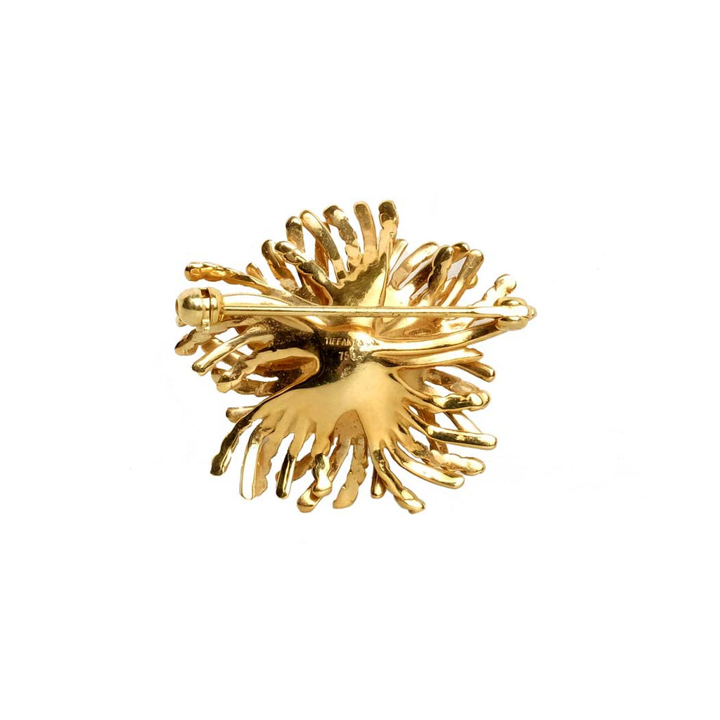 Tiffany & co. 18K Anemone Pin Brooch