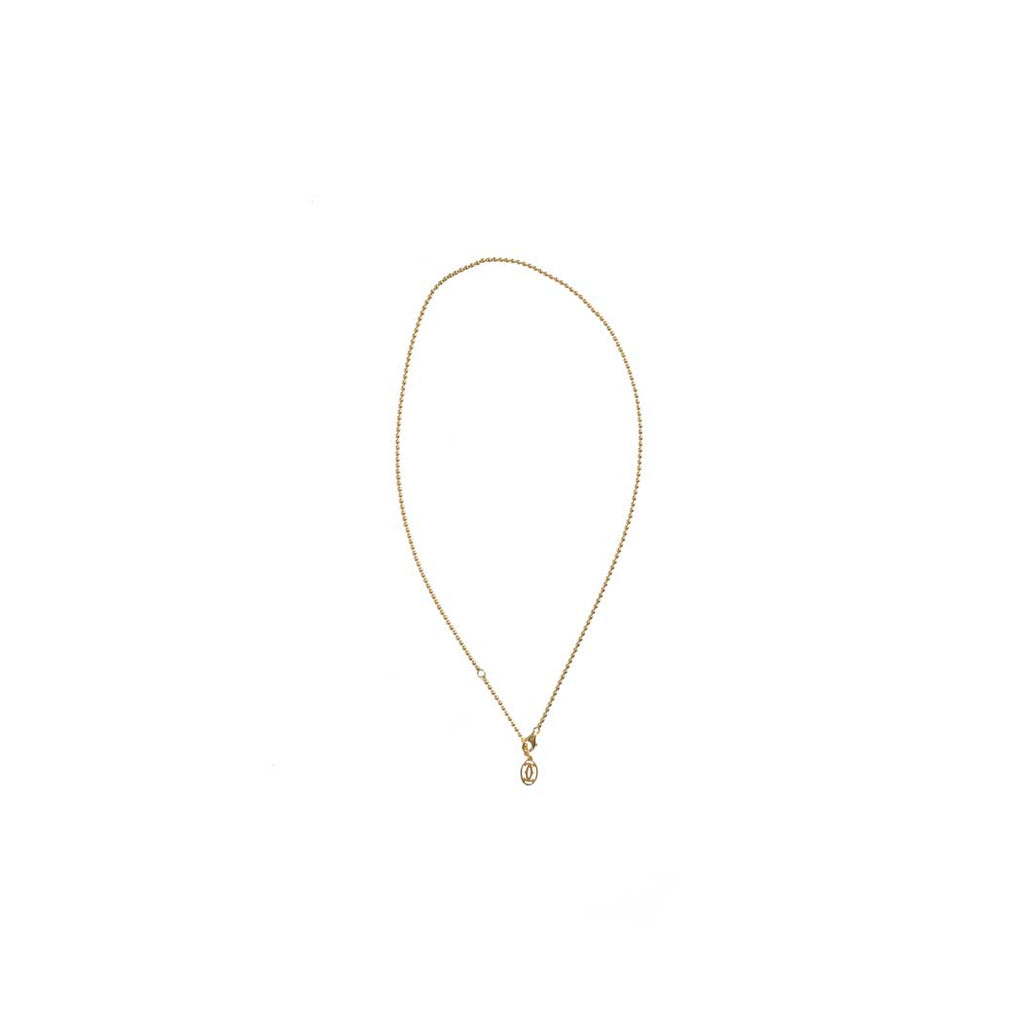 Cartier Vintage Pearl Drop Pendant Chain