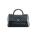 Chanel Black Large Coco Handle Bag