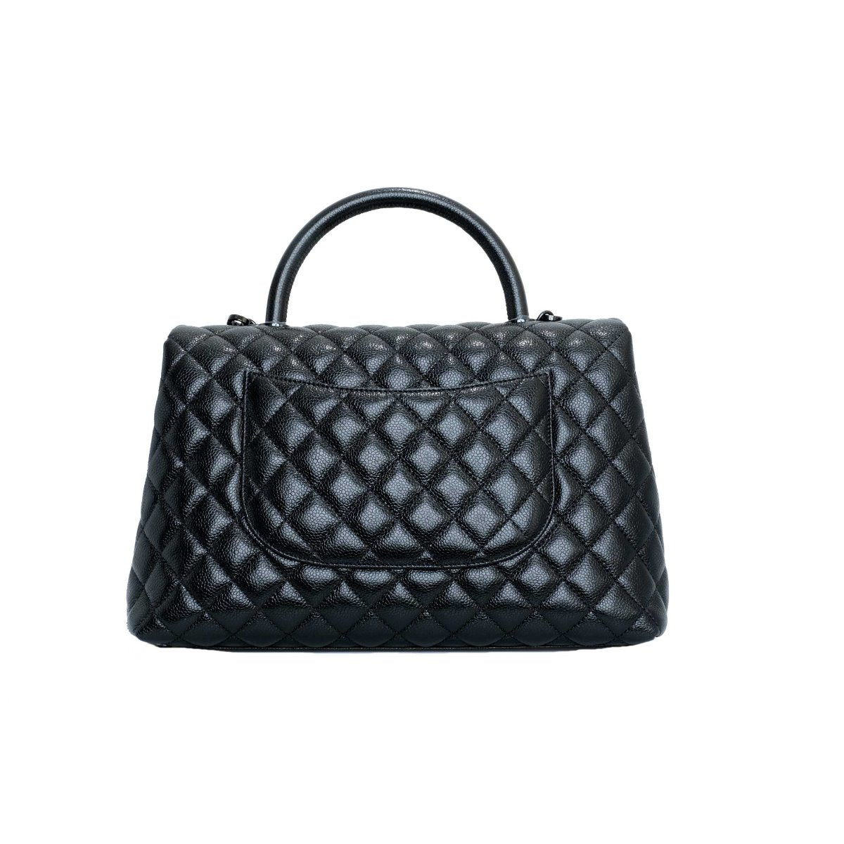 Chanel Black Large Coco Handle Bag