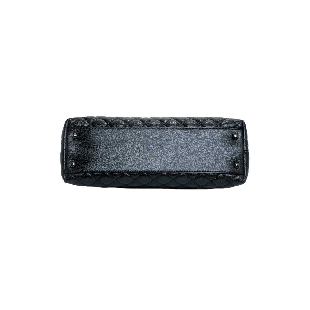 Chanel Black Large Coco Handle Bag