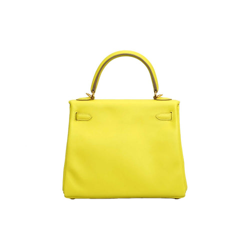 2020 Hermès Lime Swift Roturne Kelly 25 GHW