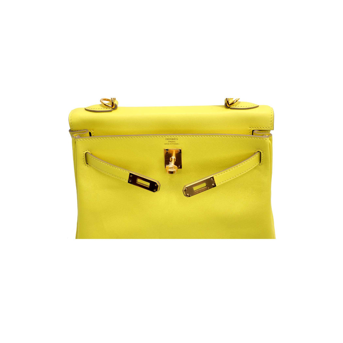 2020 Hermès Lime Swift Roturne Kelly 25 GHW