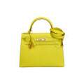 2020 Hermès Lime Epsom Kelly Sellier 28 GHW