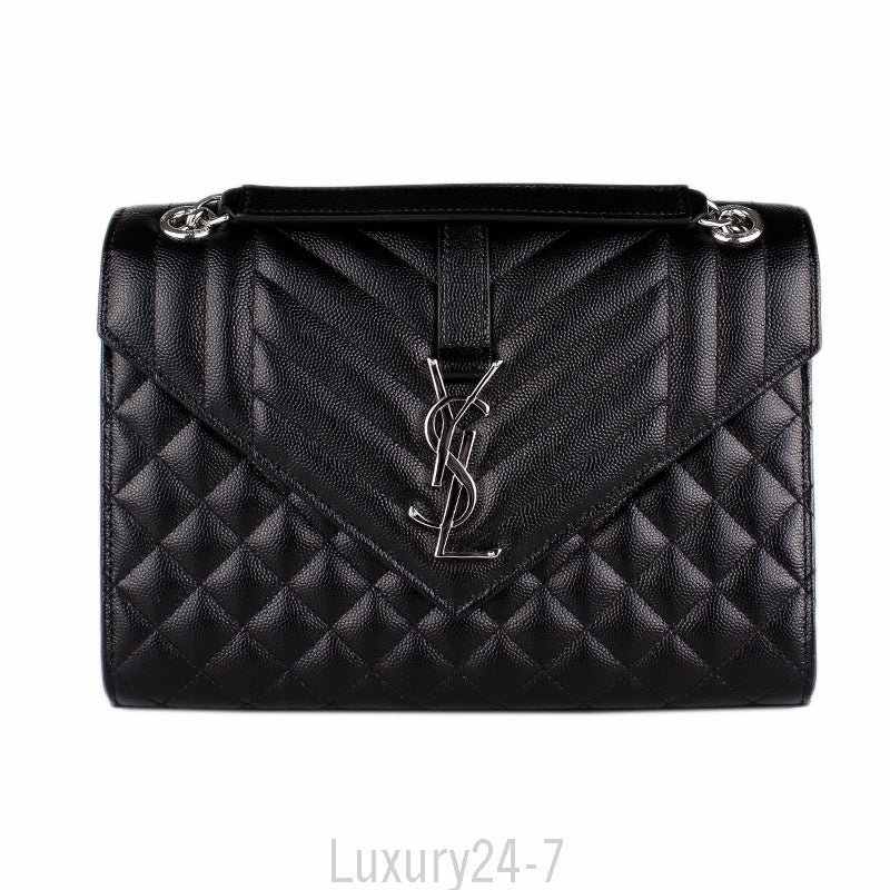 SAINT LAURENT LARGE ENVELOPE CHAIN BAG
