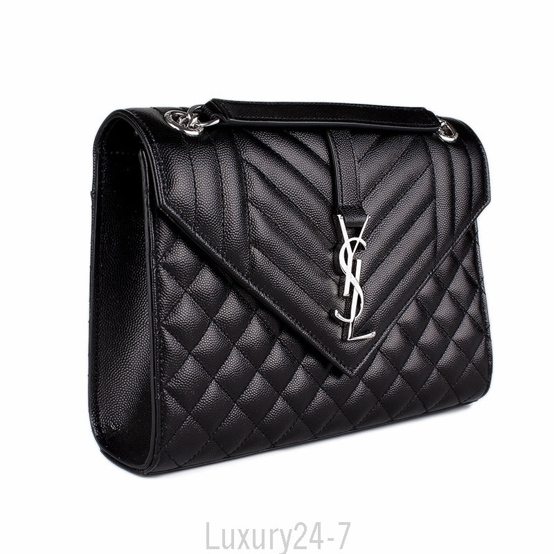 SAINT LAURENT LARGE ENVELOPE CHAIN BAG