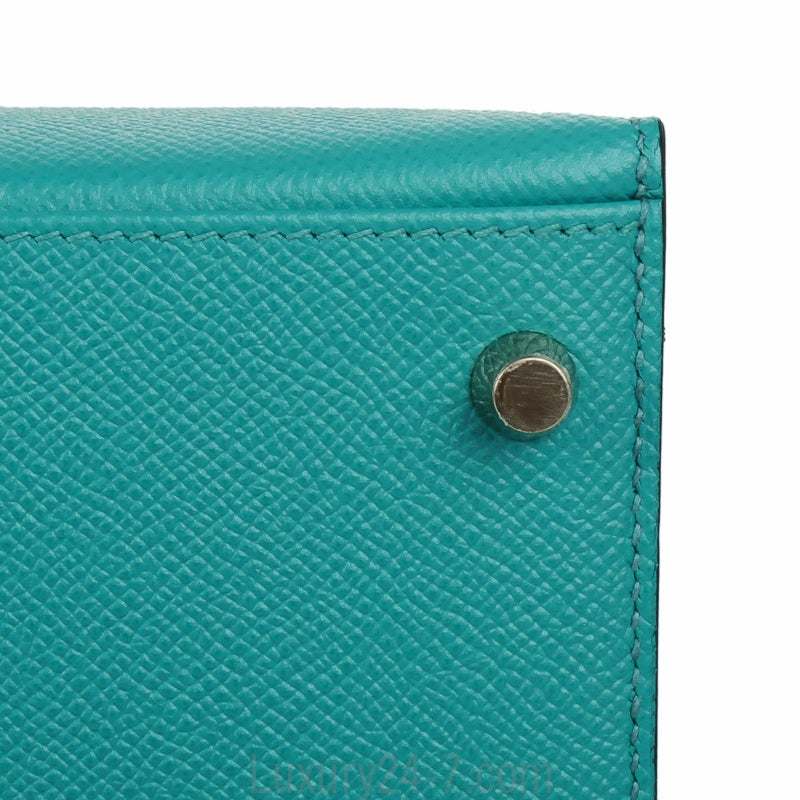 Hermes Bleu Paon Epsom Sellier Kelly 28