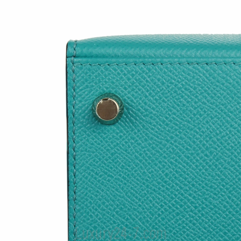 Hermes Bleu Paon Epsom Sellier Kelly 28