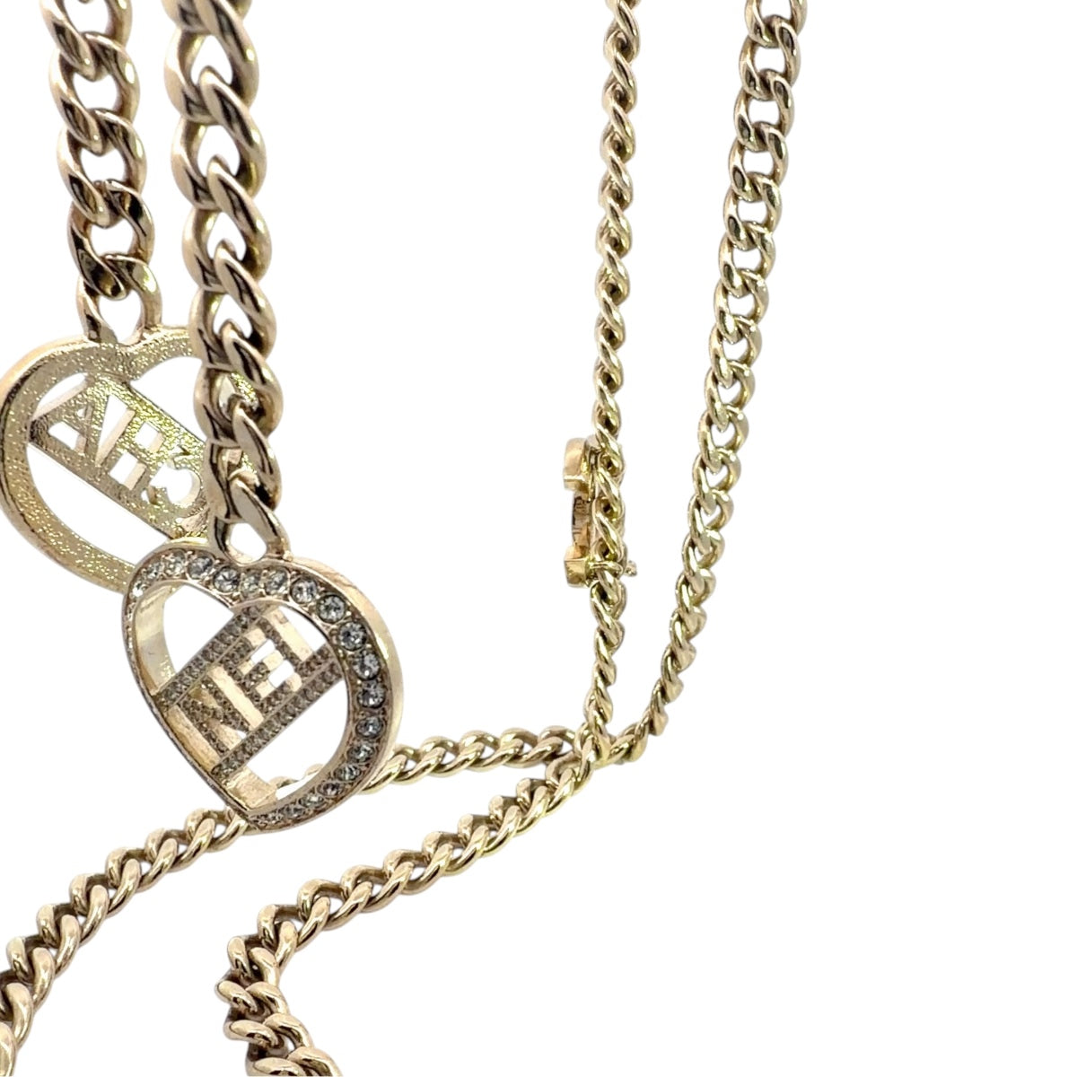 Chanel 2023 CC Looptie CC Heart Rhinestone Belt