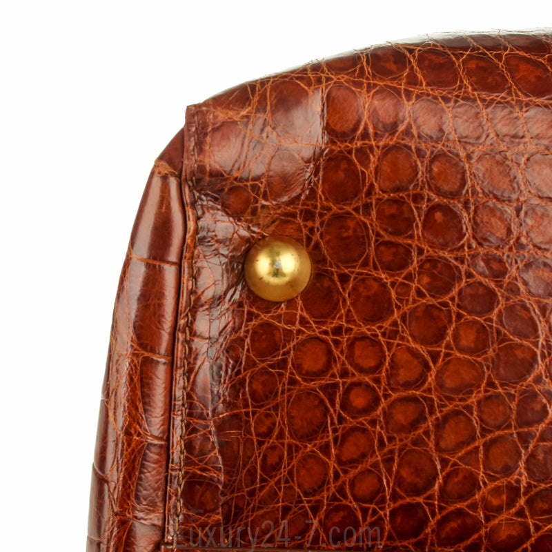 Versace Large Crocodile Travel Duffle Bag