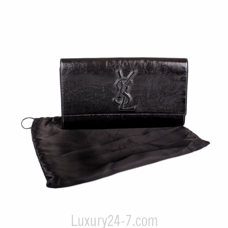 Yves Saint Laurent Black Belle de Jour Clutch